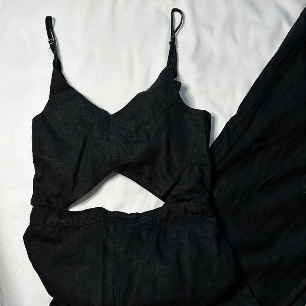 Black Linen Jumpsuit Size S